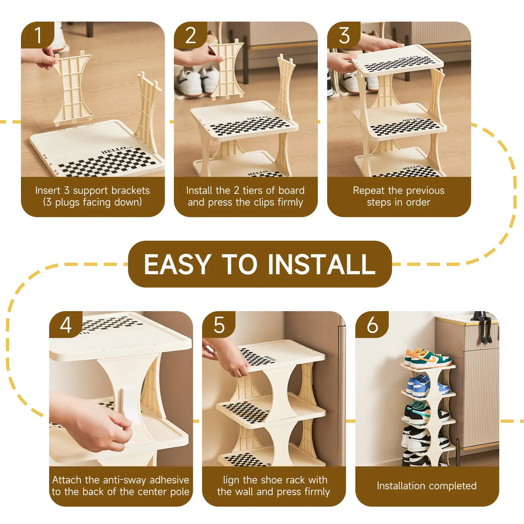 UFORU 6/9-layer vertical detachable shoe storage rack 1 modern shoe rack shoe cabinet gift storage rack home storage rack home storage supplies Footwear Organization