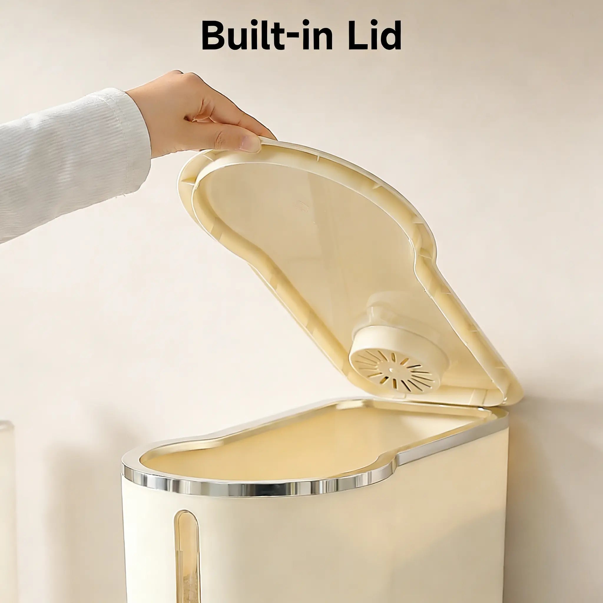 UFORU insect-proof airtight Rice Dispenser with Measuring Cups - Moisture-Resistant Plastic, Airtight Grain Storage Container for Soybeans, Corn & Cereals,pet food,cat food,dog food,suitable for kitchen and food storage room