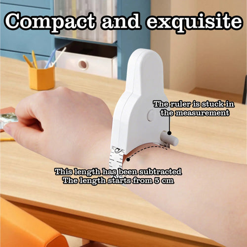 Body Measuring Tape 60 Inch, White,3D Automatic Lock for Accurate Waist/Hip Measurements