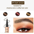 Eyebrow Pen, Contouring Pen Fine Stroke 3D Waterproof Microblading Eyebrow Pencil with 4-Fork-Tip Create Natural Hair-Like Brows Stay on All Day